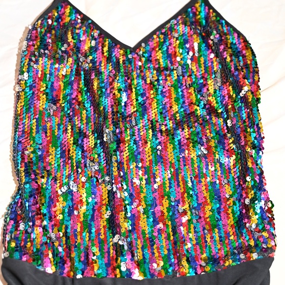 Rue21 Colorful Sequin Bodysuit - Picture 2 of 4